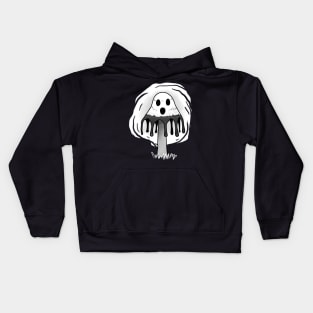 Inky Caps Mushroom Ghost Kids Hoodie